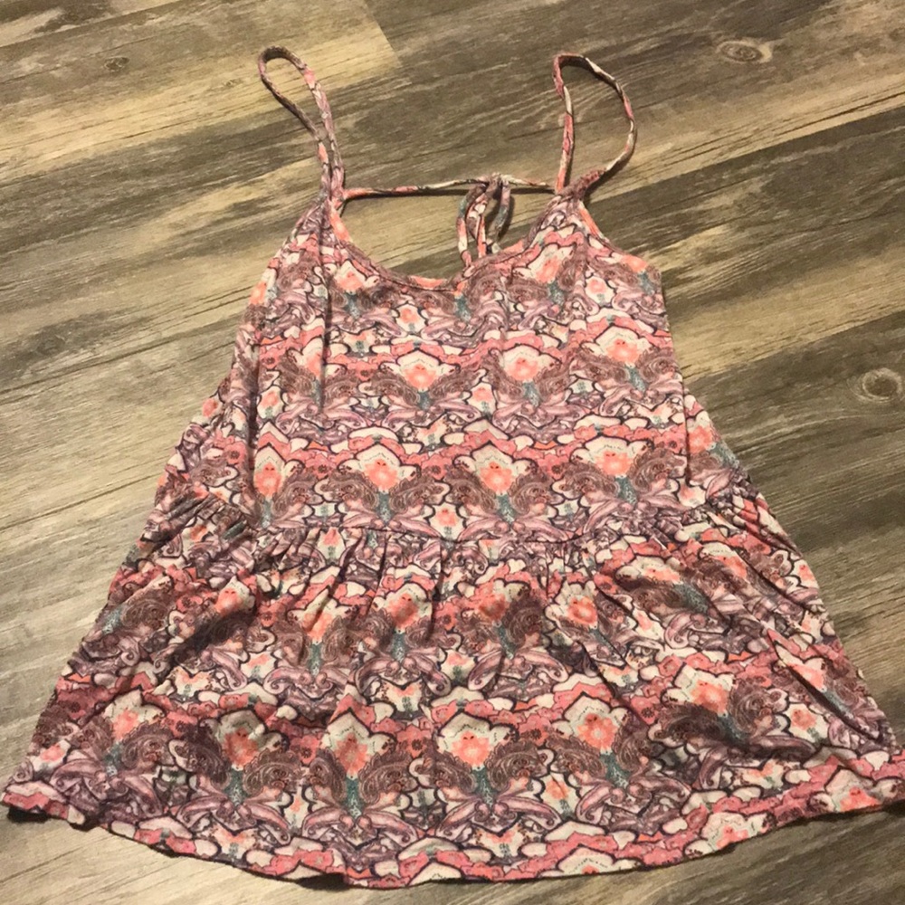 Open back shirt